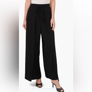 CeCe Black Wide-Leg Women's Pants